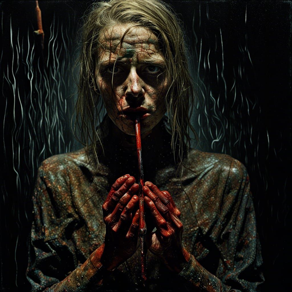 Mysterious Horror in Expressionist Photorealism