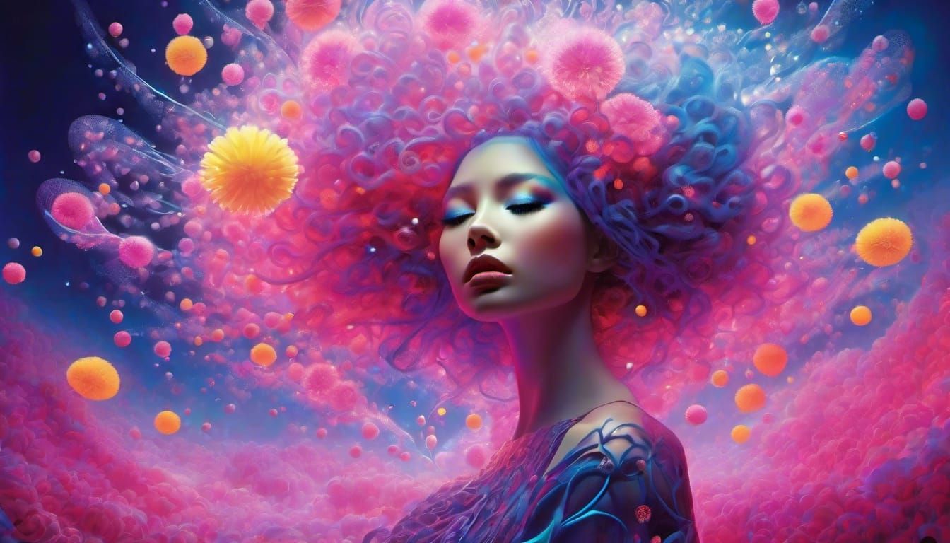 Dandelion Wish Realized in Dreamy Surrealism