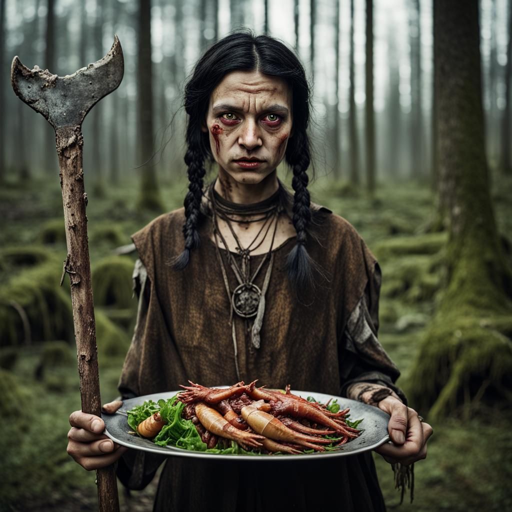 Sinister Baba Yaga Witch Portrait