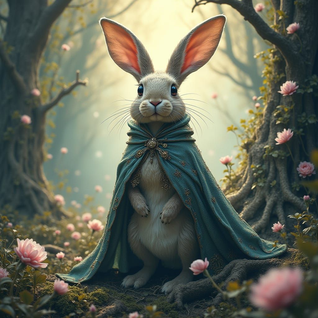 Majestic Easter Bunny in Guillermo del Toro-Inspired Waterco...