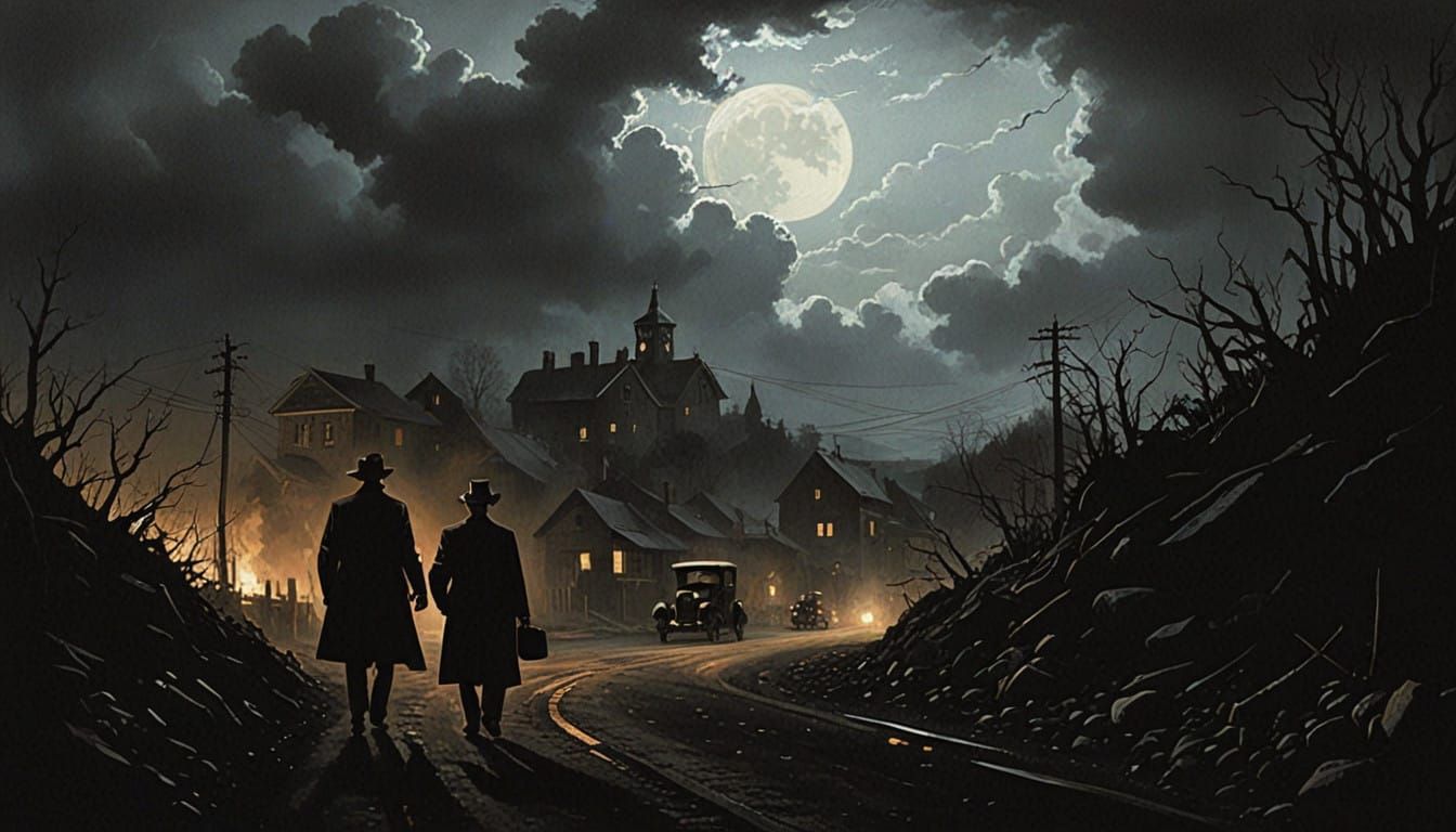 Noir Road to Vengeance Painting