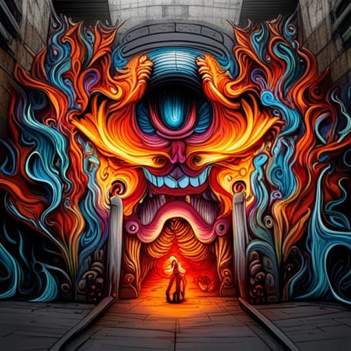 Graffiti Art: The Entrance to Hell