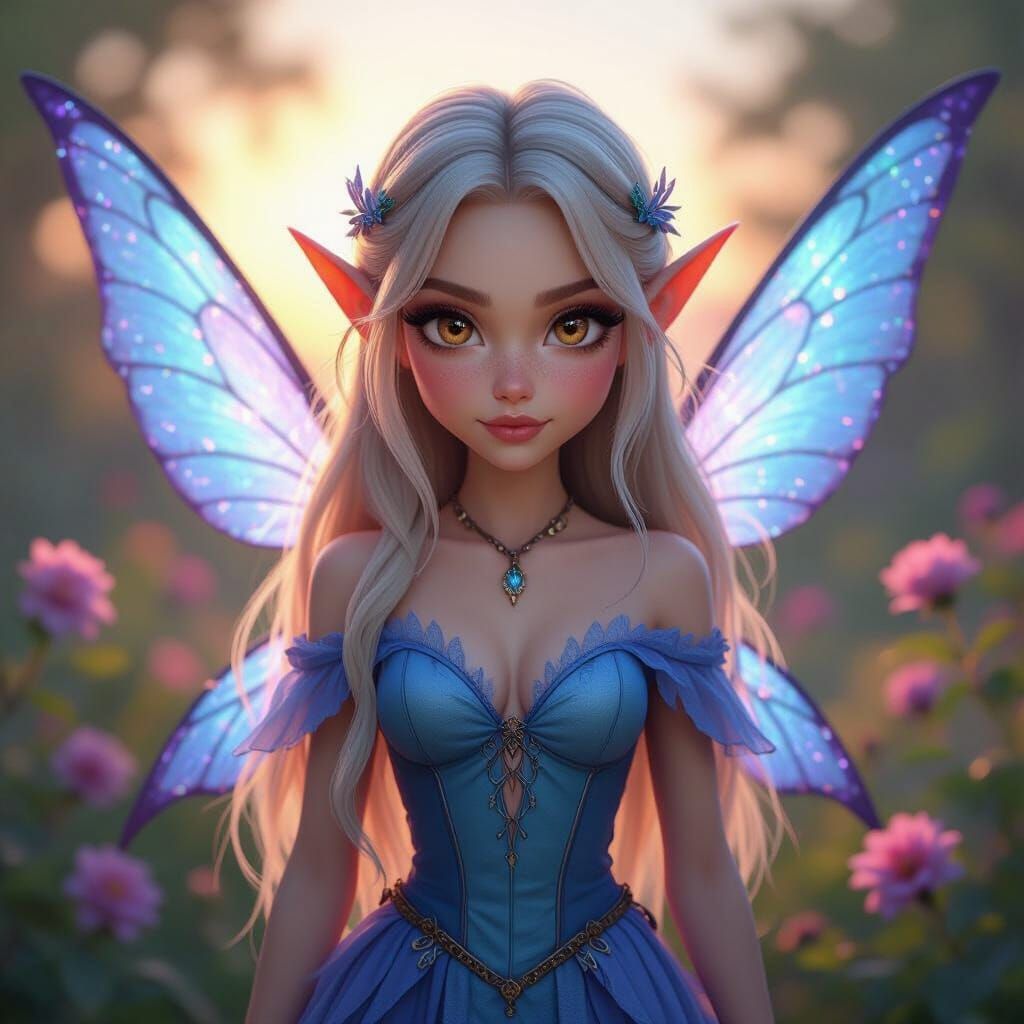 Sassy Elven Fairy in Detailed Fantasy Portrait