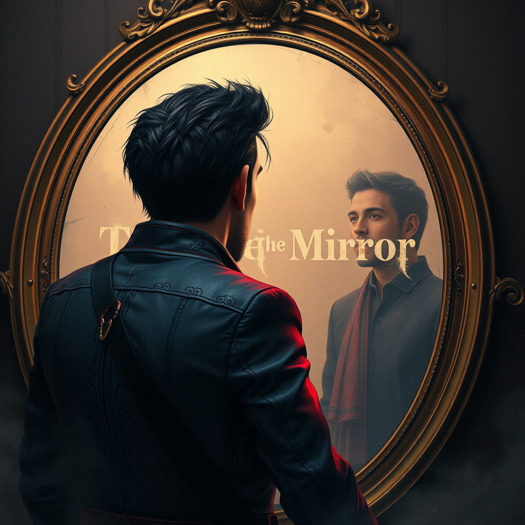 Man Sees Lost Love in Mirror: Matte Painting