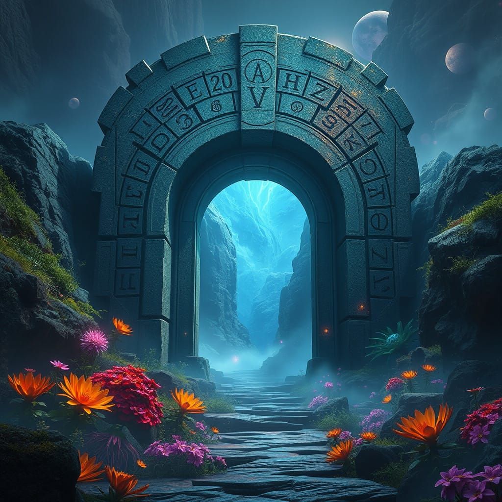 Ancient Gateway to a Lush, Ethereal Realm