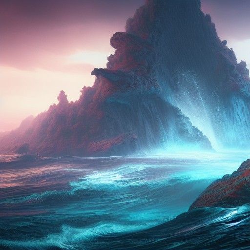 Fantastical Deep Sea Matte Painting in 8K