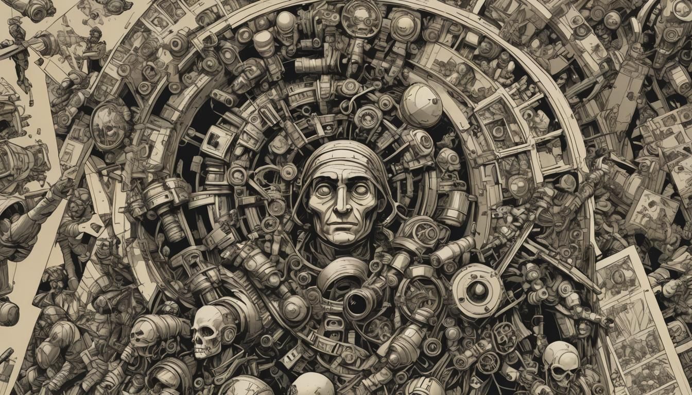 Zombie Apocalypse in Fauvist Comic Book Style