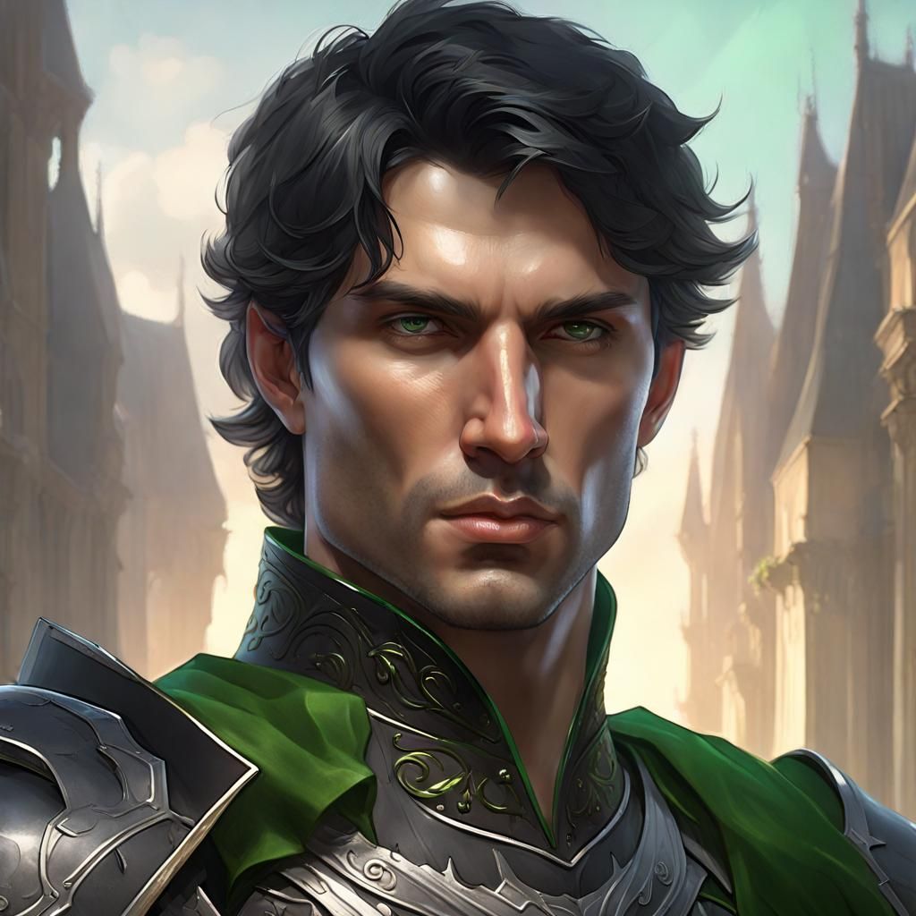 Noble Knight Portrait in Detailed Digital Art