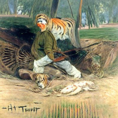 Majestic Tiger After the Hunt