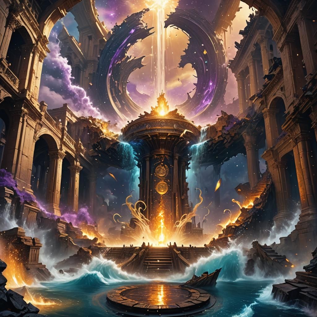 Epic Fantasy Vortex in Ancient World