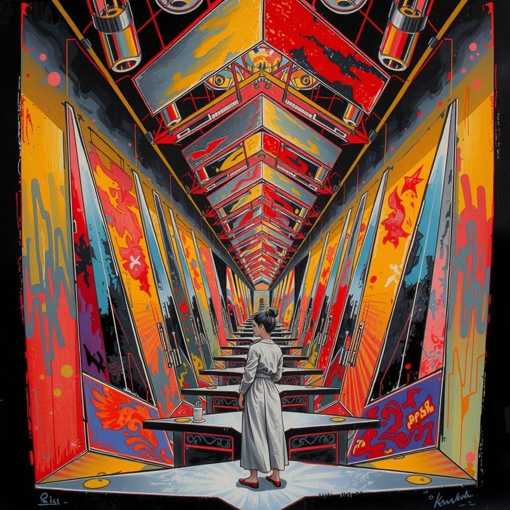 Etched Sketch of an Artist's Sketch