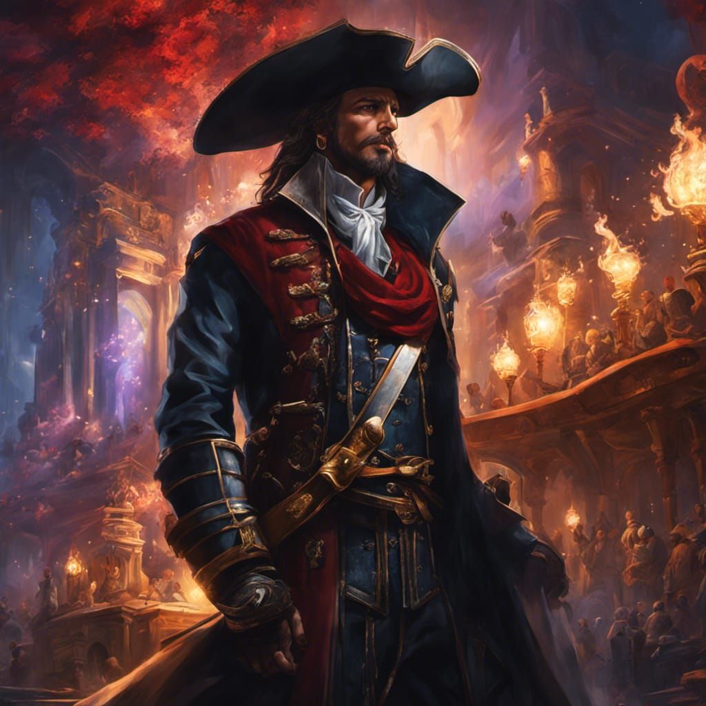 Detailed Pirate Queen Emeraldas Portrait