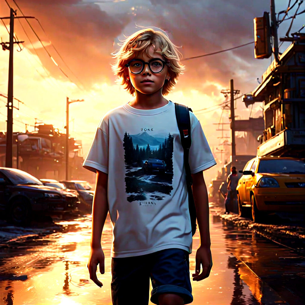 A Young Boy in a World of Fantasy Fashion