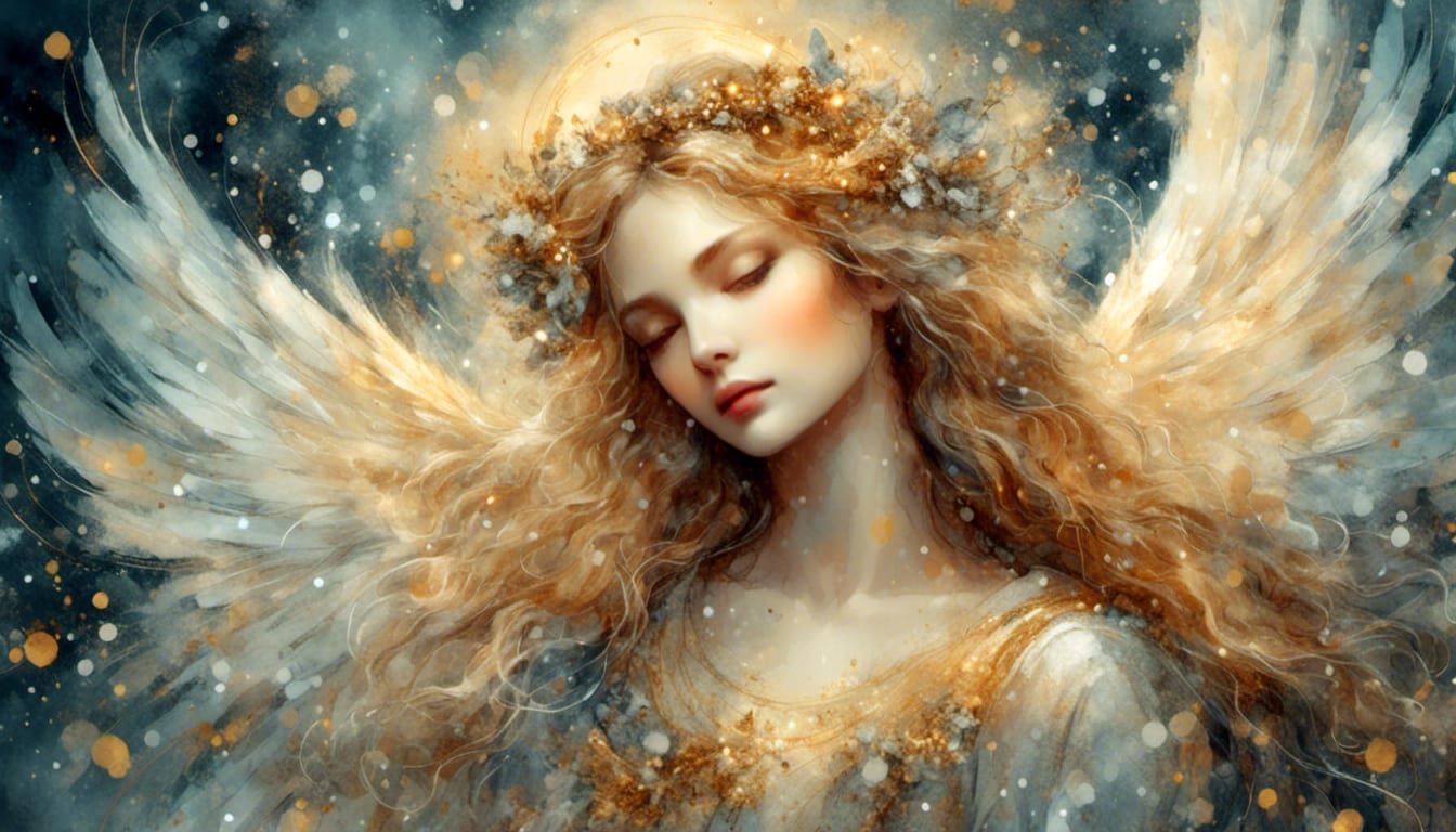 snowy angel
