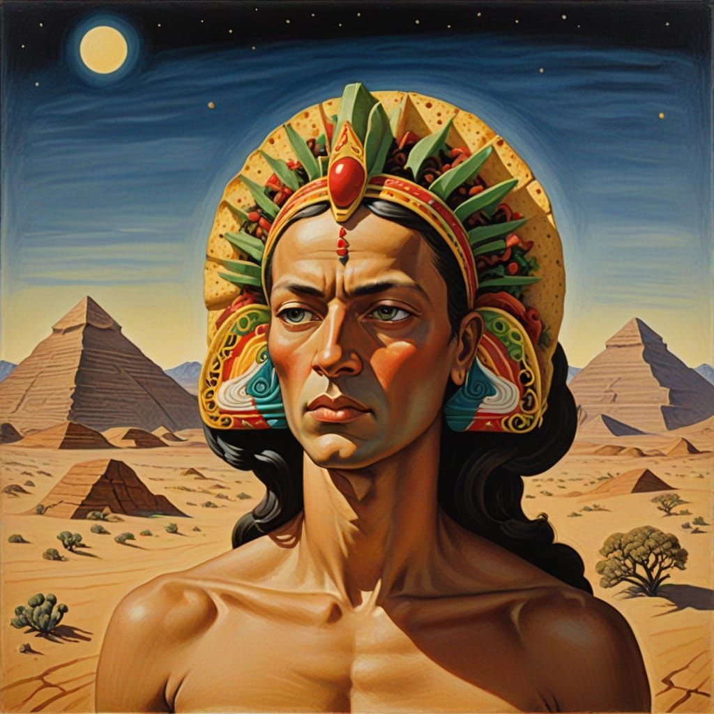 A Windswept Sphinx in Modernist Painterly Style