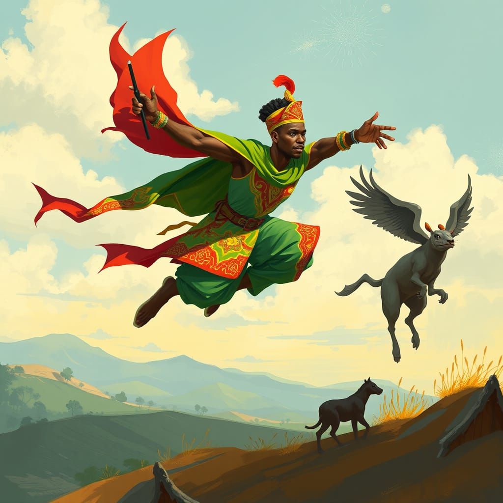 Hausaai: Soaring Superhero of Nigerian Heritage