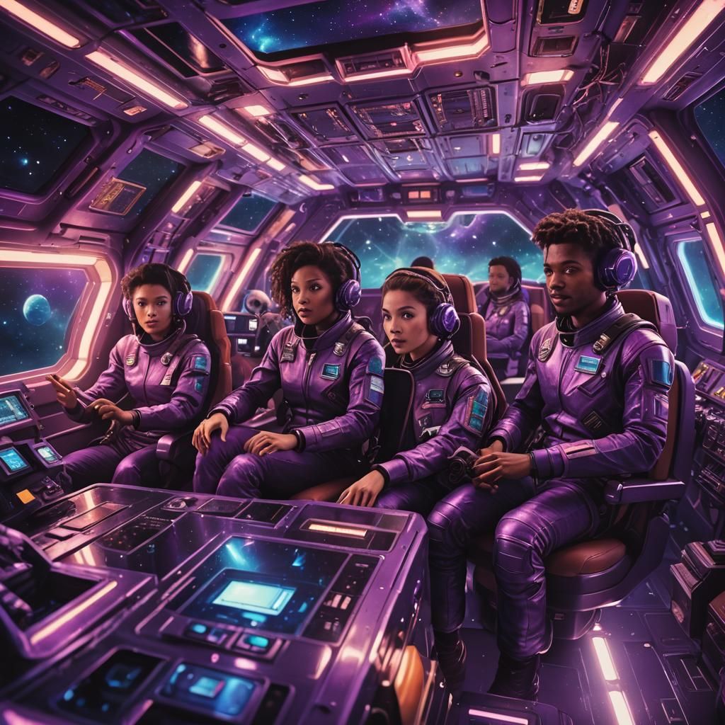 Humans in Spacecraft: Retro-Futuristic Science Fiction