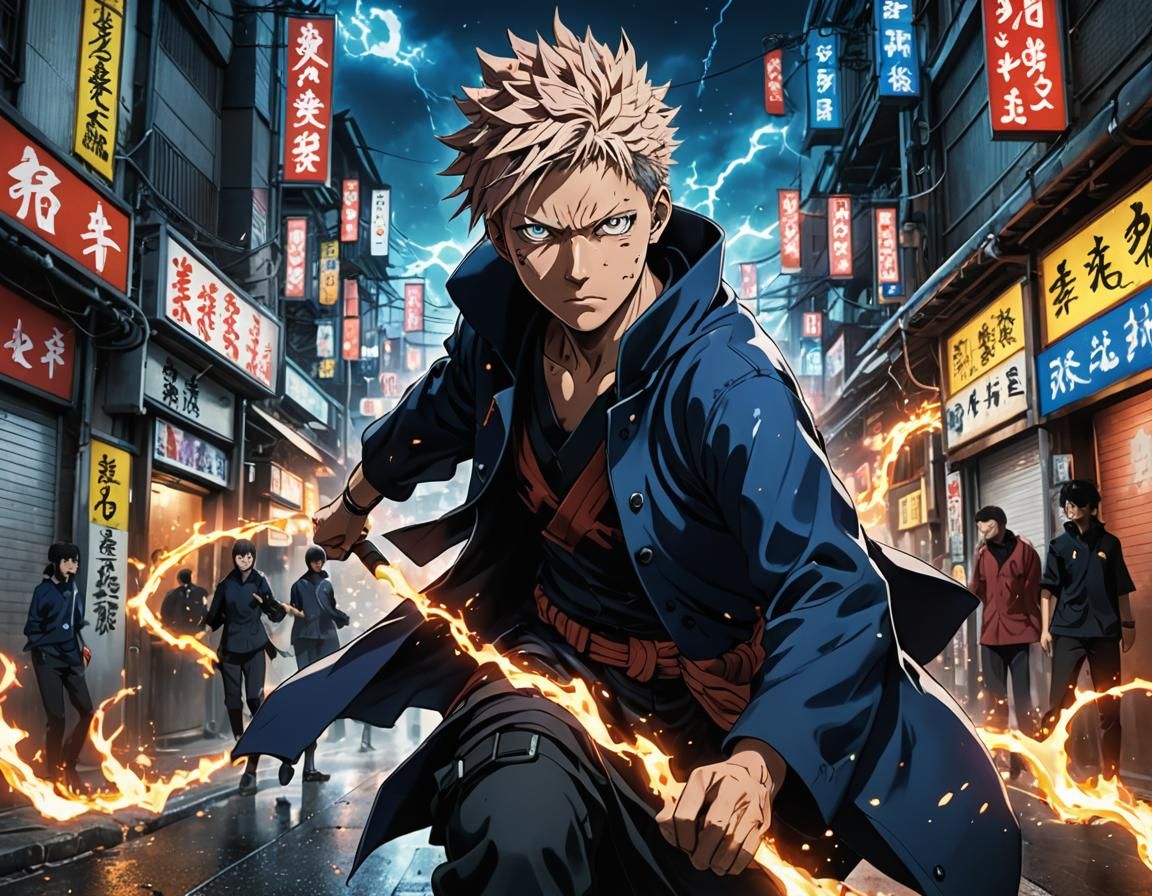 Dark Jujutsu Sorcerer in Shibuya, Anime Key Visual