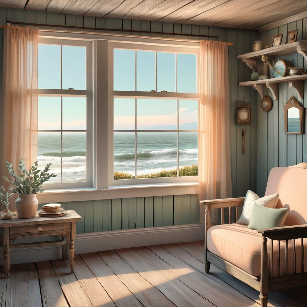 Coastal Farmhouse Room with Sea View