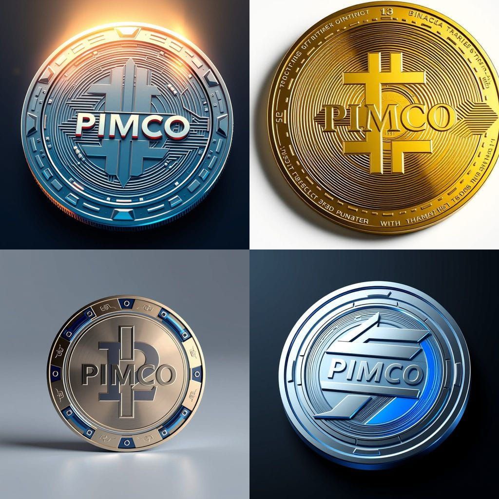 Sleek Crypto Coin Design in Modernist Style