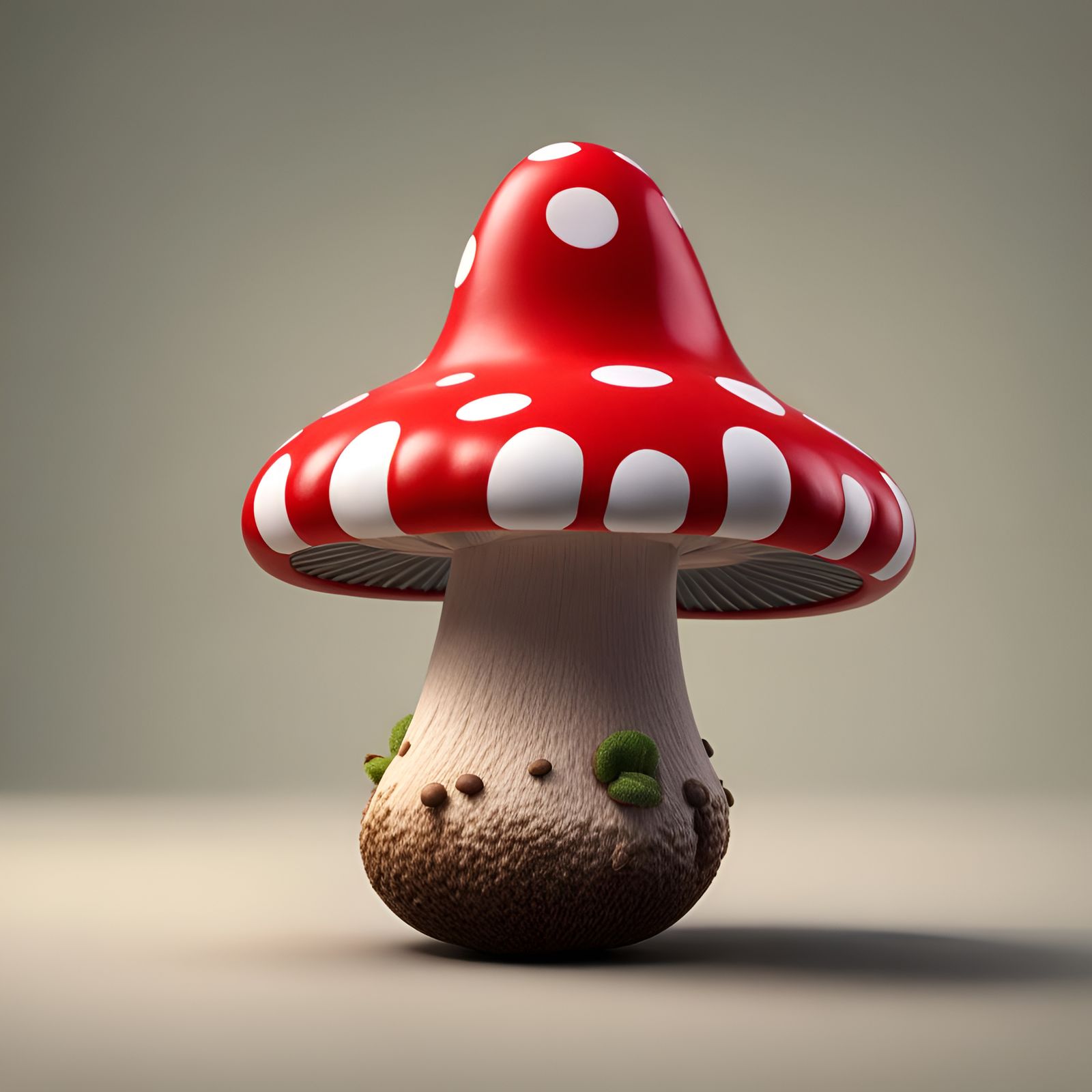 Mushroom Clown Portrait in Hyperrealistic Style