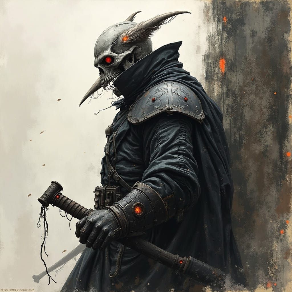 Grimdark Aesthetic in Dark Fantasy Style