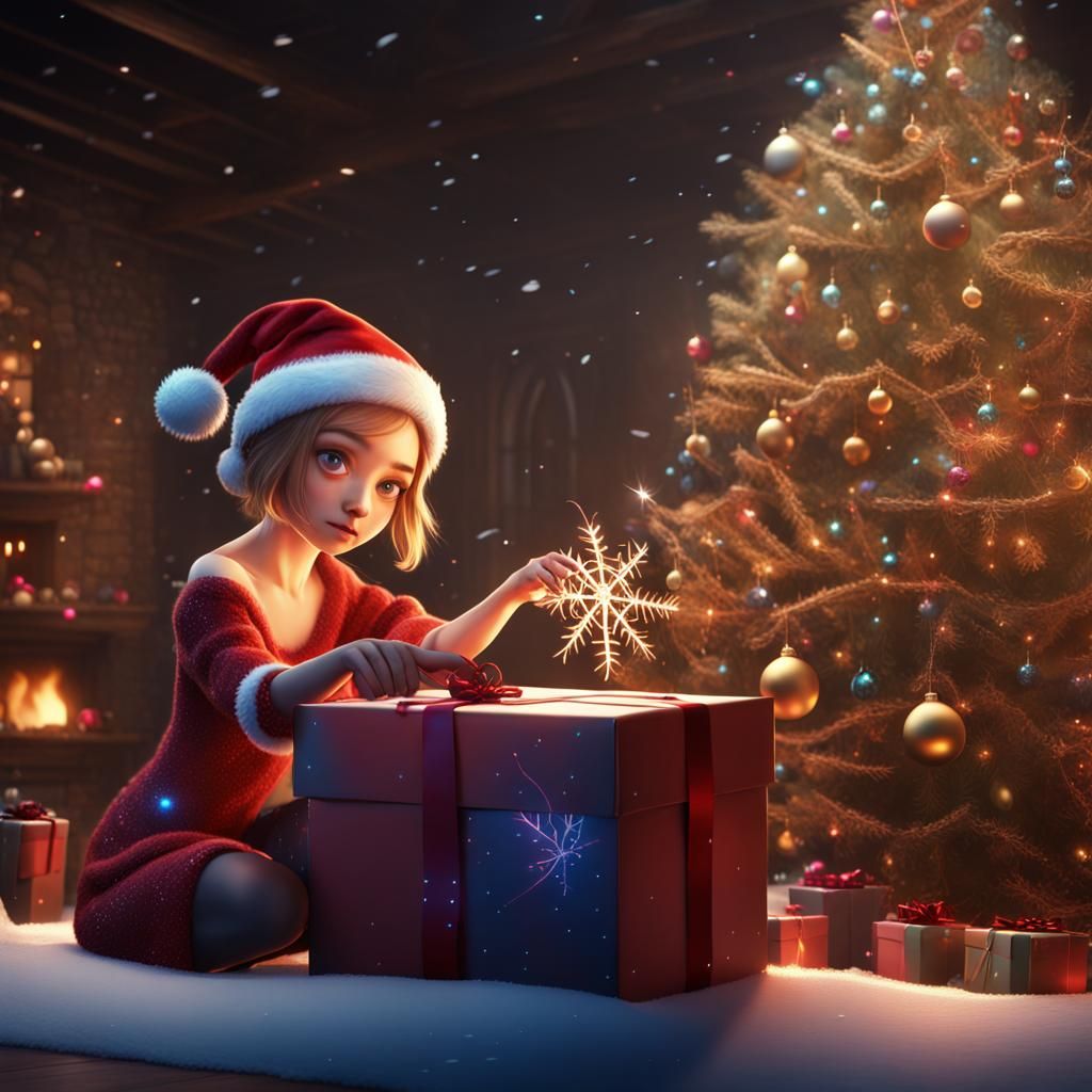 Decorating Xmas tree