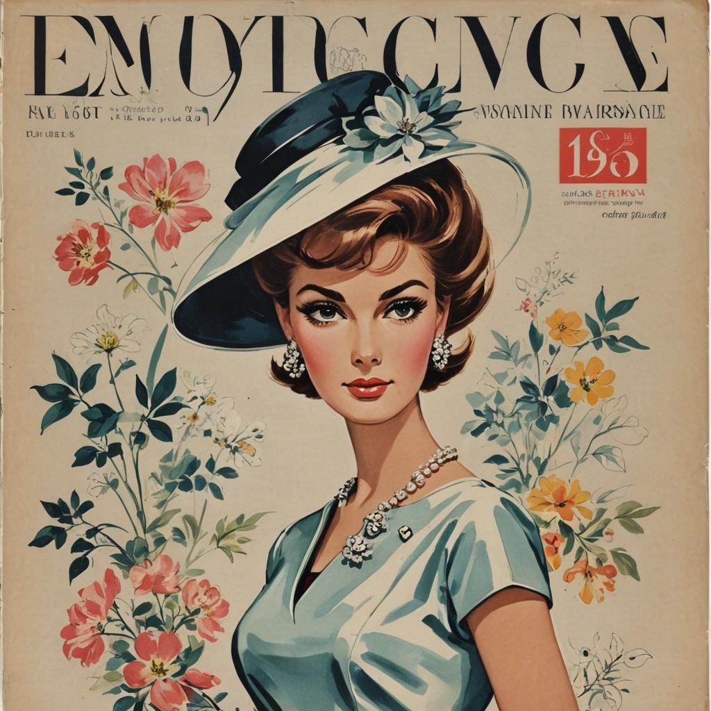 1960s Fashion Magazine Cover Art
