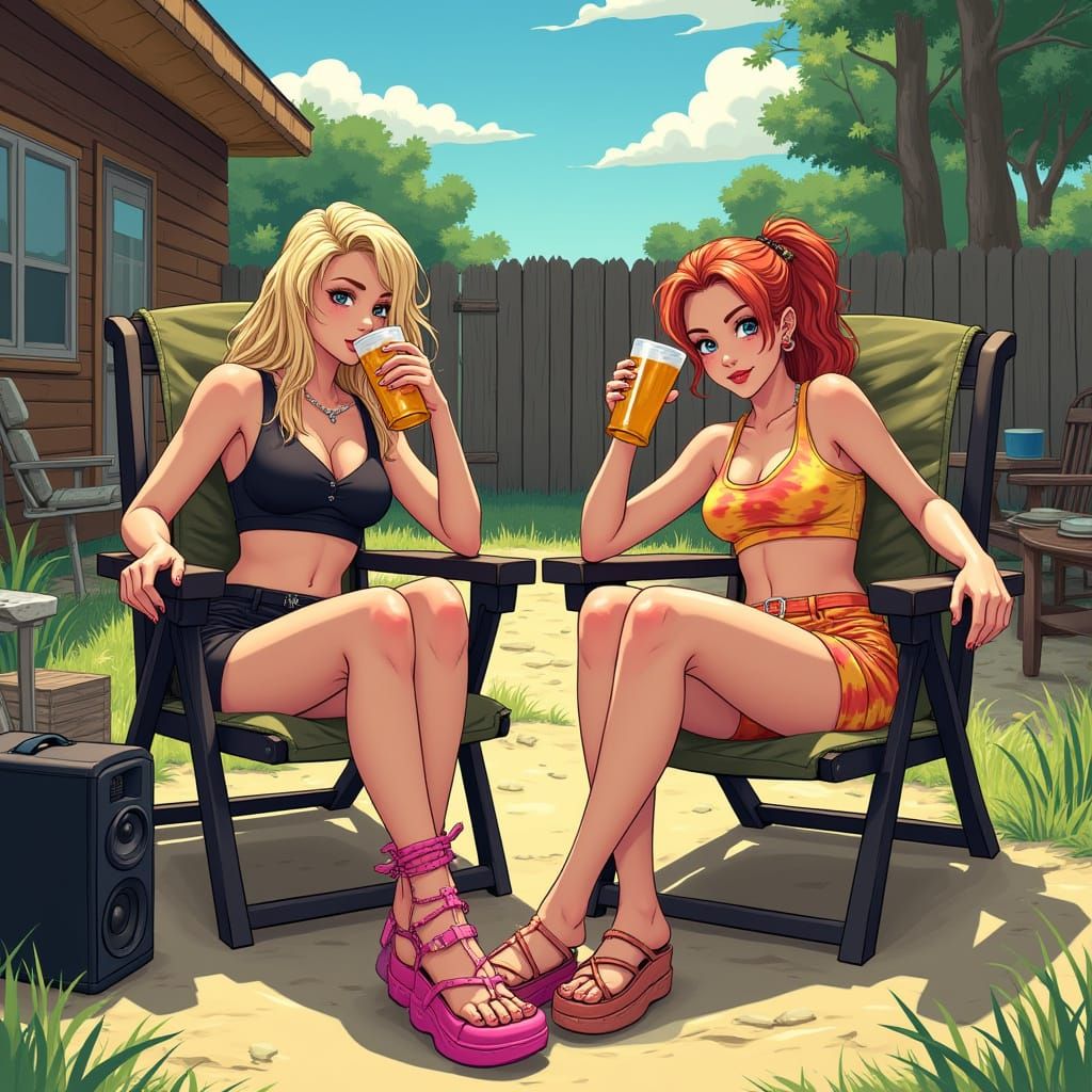 Country Chic Summer Days with BFFs