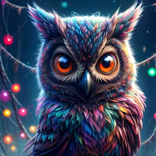 Magical Whimsy of Colorful Felted Wool in Enchanted Forest