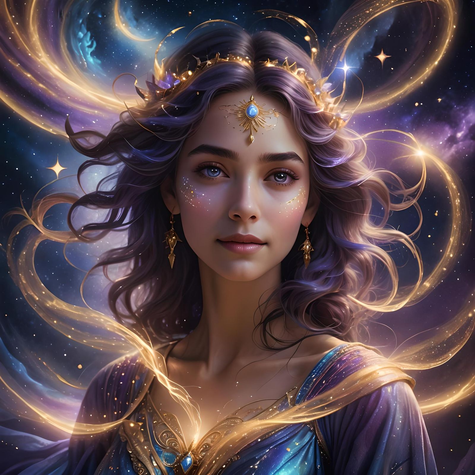 Soul with Celestial Eyes: Fantasy Concept Art