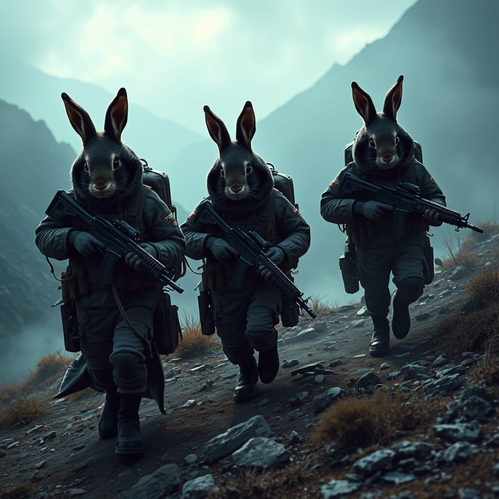 Tactical Rabbits Hunt Coyote in Foreboding Mountains