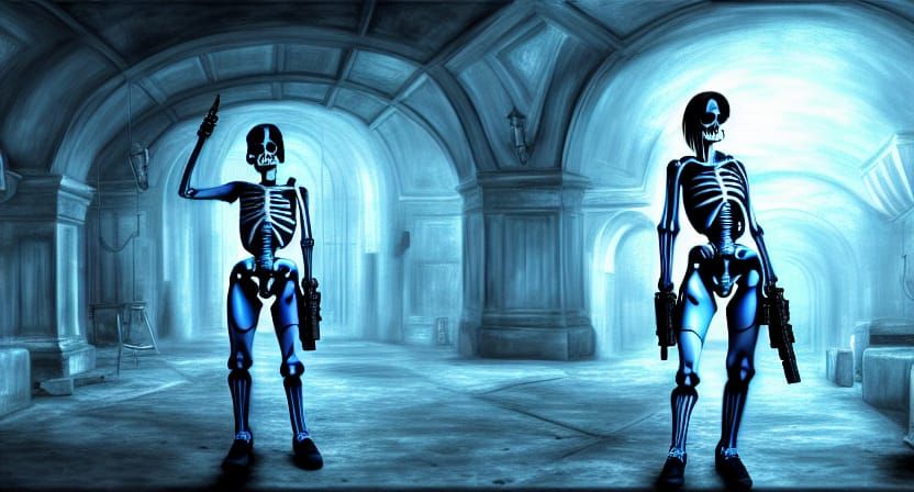 Jill Valentine Skeleton: Ultra-Realistic Photorealistic Pain...