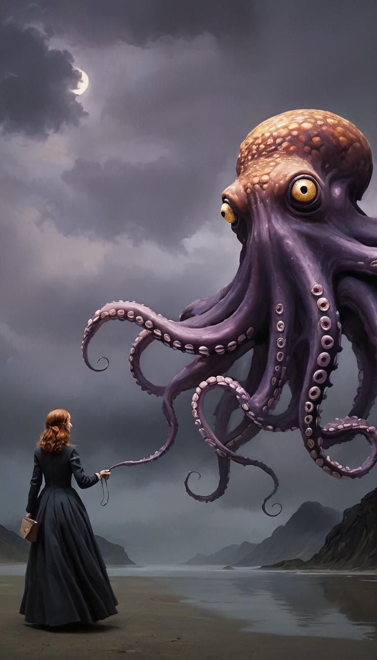 Intense Portrait with Dreamlike Reflections