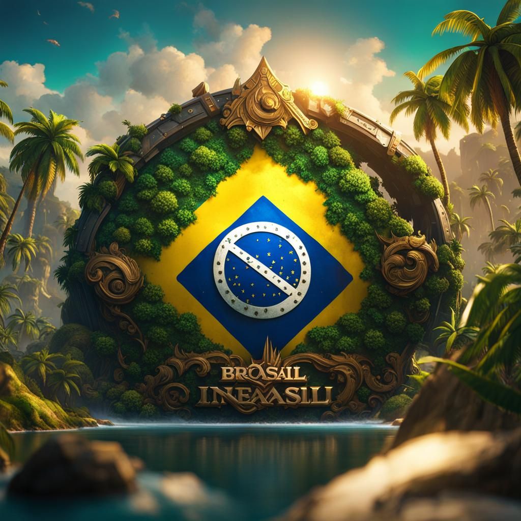 Brazil Roleplay Logo for YouTube in 3D