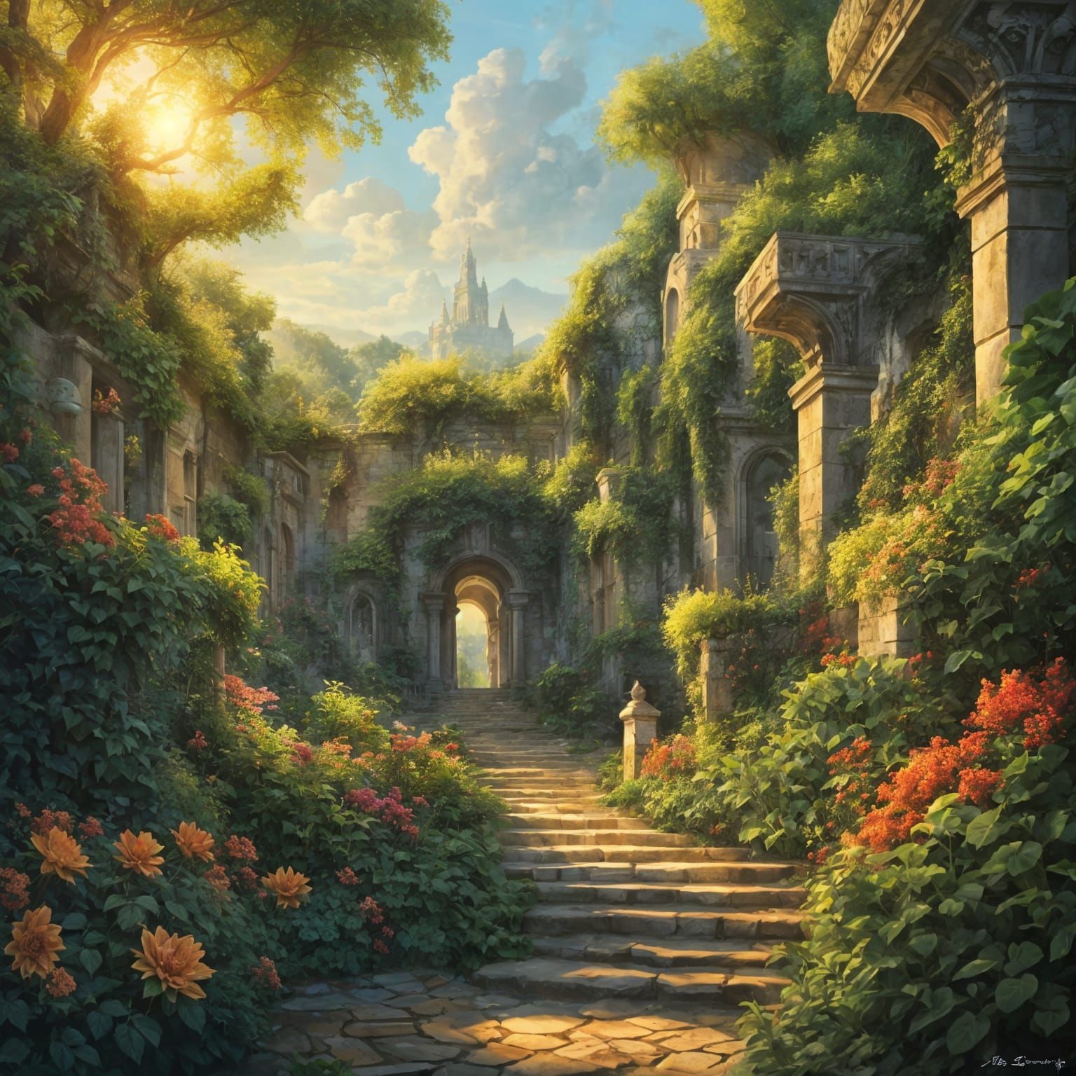 Amazing large garden 8