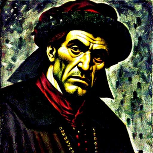 Yon Cassius Portrait in Mixed Artistic Styles