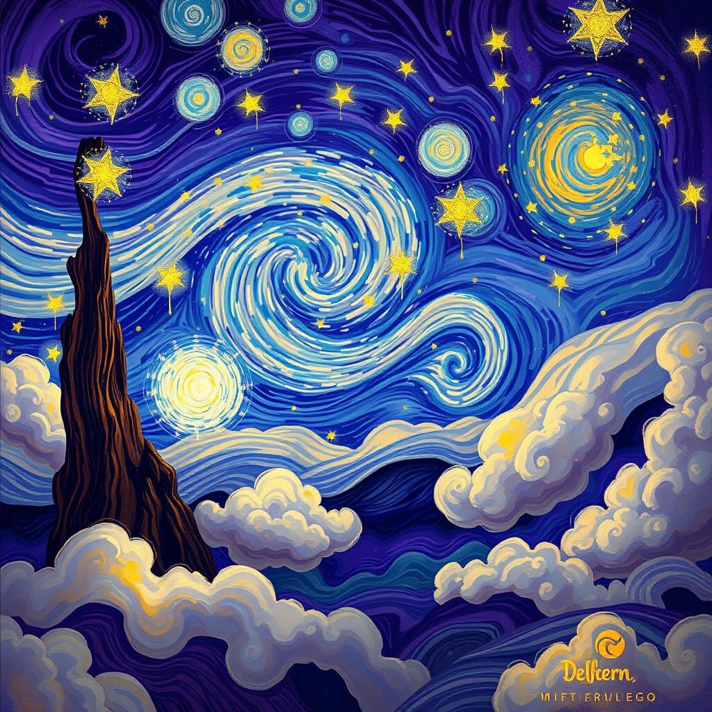 Whimsical Dreamscape in Vibrant Purple Hues