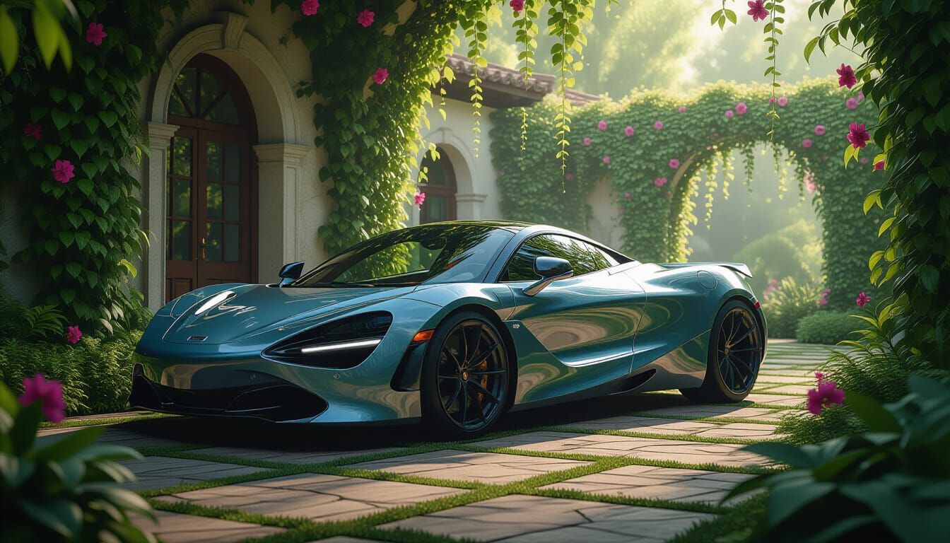McLaren 720S in Overgrown Garden