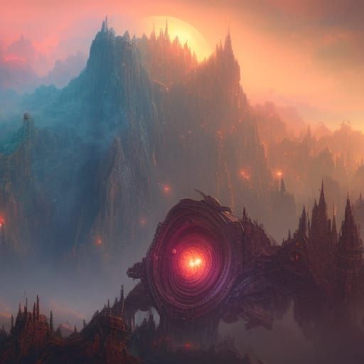 Fantastical Infinity: Detailed Matte Painting