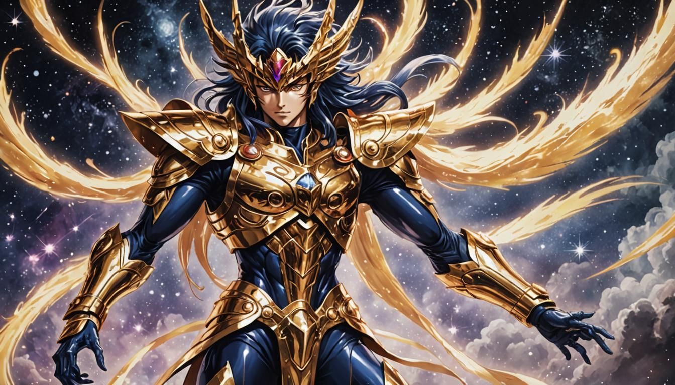 Ikki Phoenix Constellation in Tachisme Brushwork