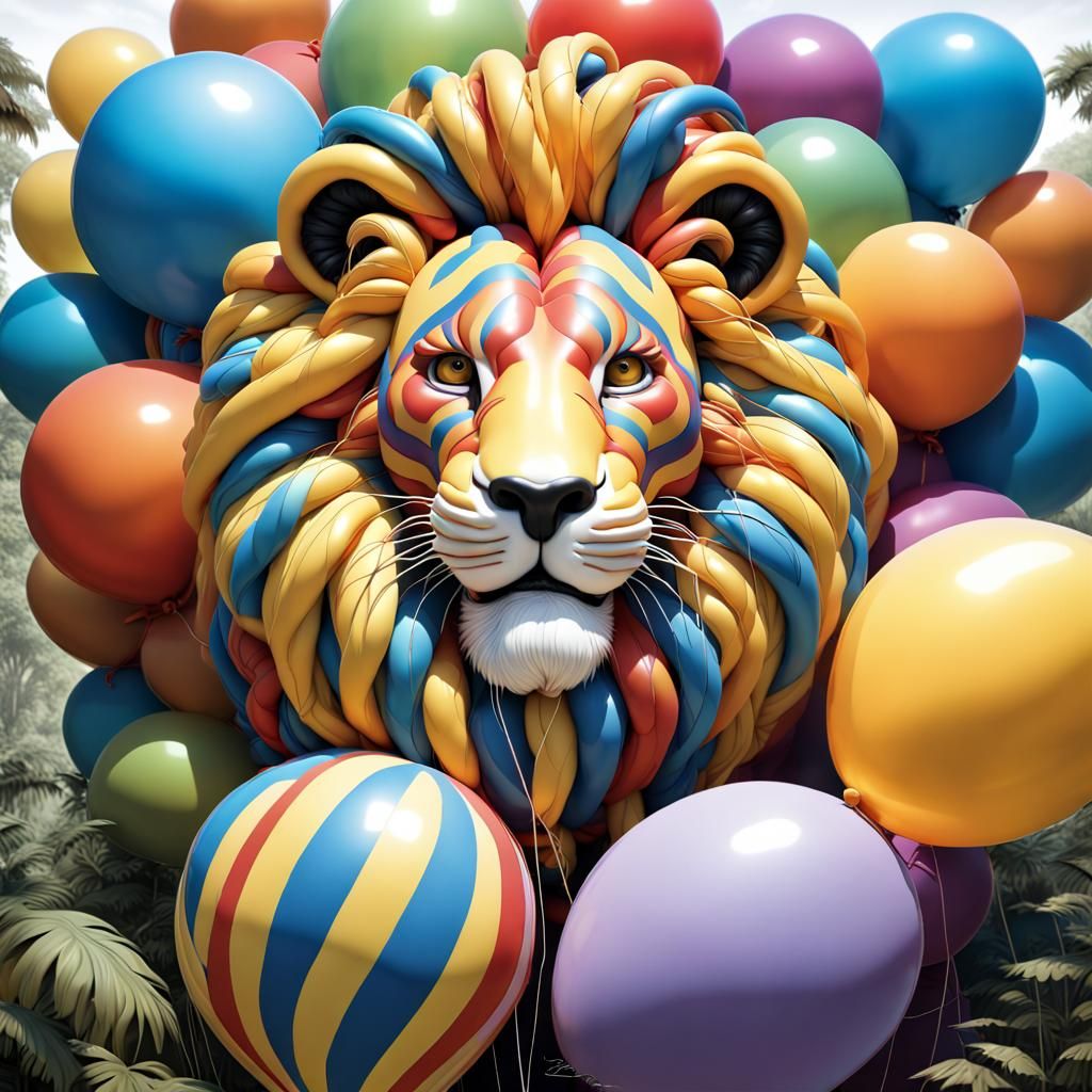 Balloon Lion - Mysterious Rococo Matte