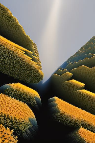 Sinister Galactic Complex in Brutalist Style