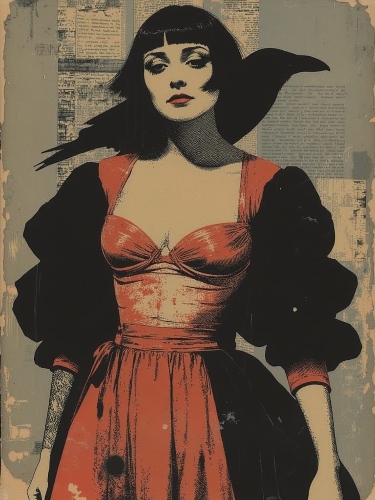 La Belle Epoque in Shimmery Coppery Hues, Inspired by Picass...