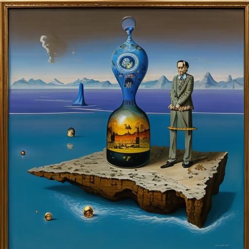 Surreal Melting Canvas Inspired by Salvador Dali