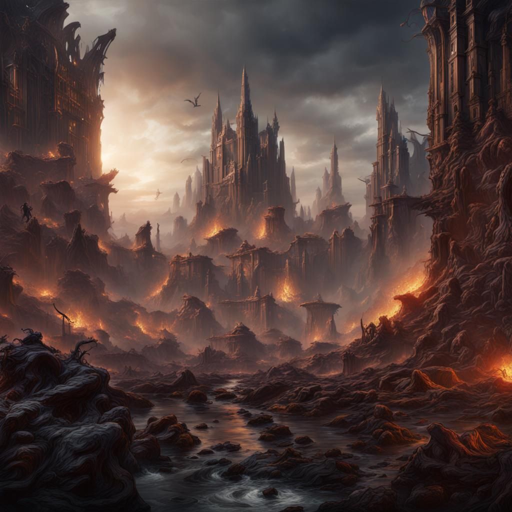 Apocalyptic Prophecy in Detailed Matte Painting