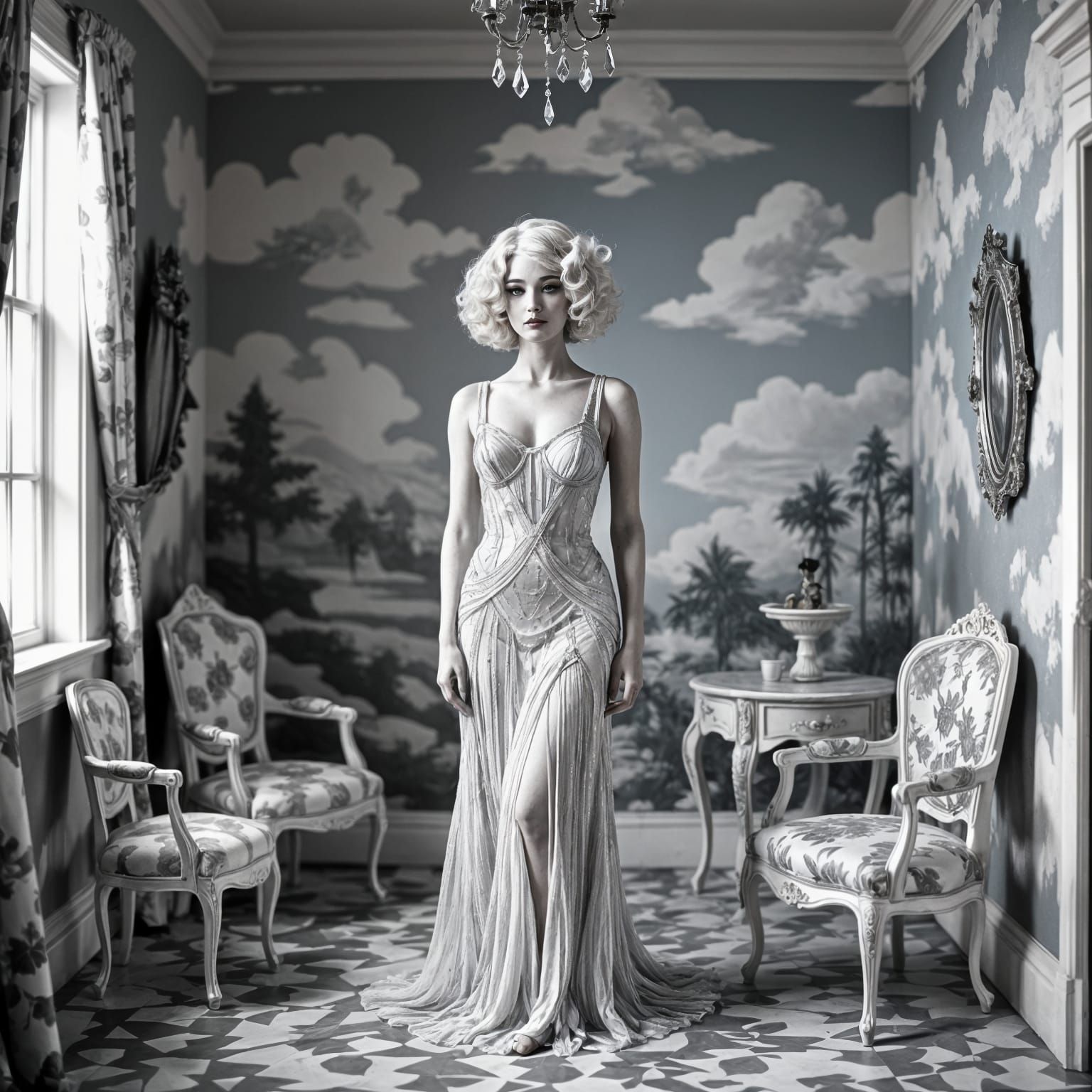 Barbie as 1920s Surrealist Silent Film