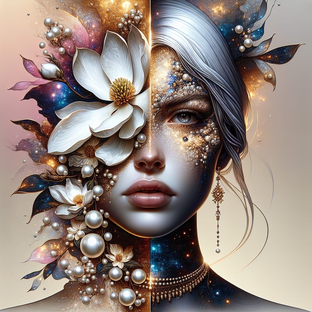 Luminous Portrait with Magnolia Tree, Pre-1912 Art