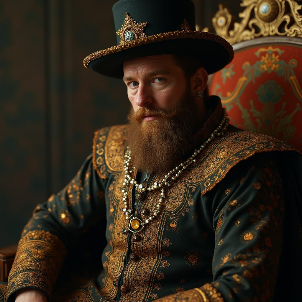 Renaissance Nobleman in Cosmic Splendor