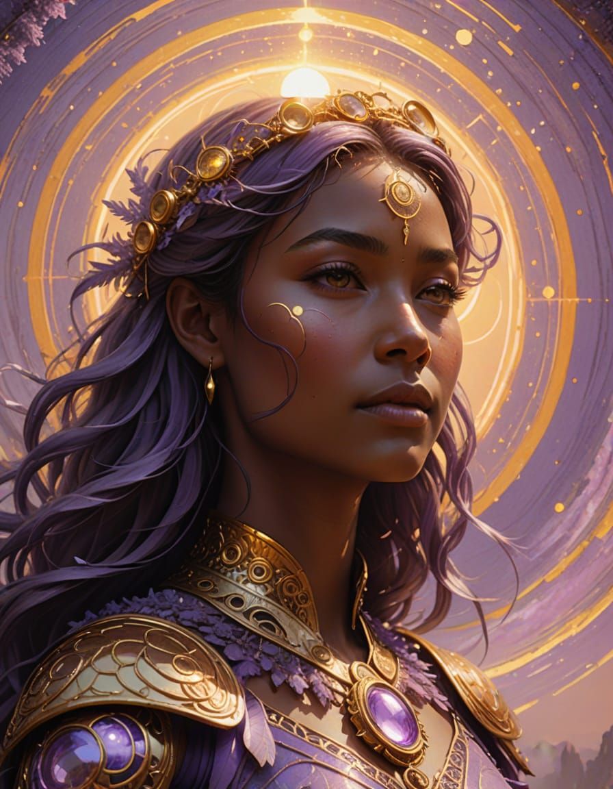 Ethereal Portrait of Divine Unity